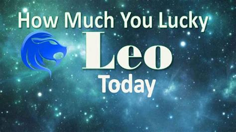 Leo lucky no today - Love Focus: Lover may meet you today. Lucky No.: 18. Lucky Colour: Cream. LEO (July 23-August 23) Don't get carried away by someone’s sweet words, as chances of getting disappointed look bright.